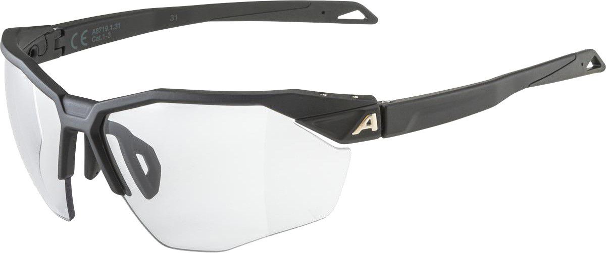 TWIST SIX HR Varioflex Sportbrille / black matt / 140mm