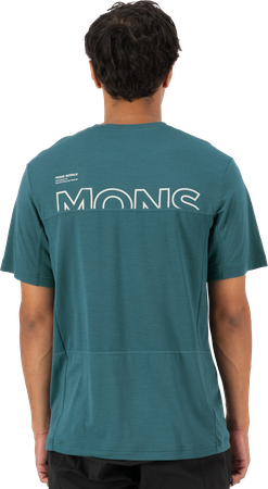 TARN Herren-Merino-Kurzarmshirt / abyss / S