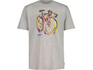 LAGAZUOIM Herren-Kurzarmshirt / grey melange / M