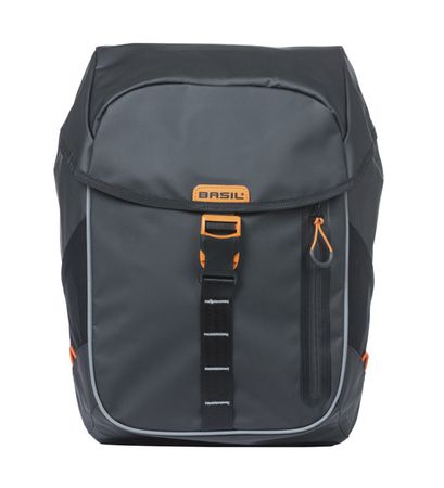 Miles Tarpaulin Fahrradrucksack / schwarz/orange