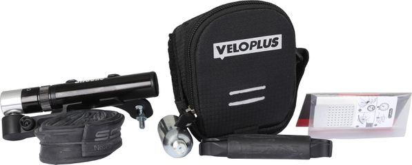 COLOMBE II SET Satteltasche inkl. Flickzeug / schwarz / 0.5 L