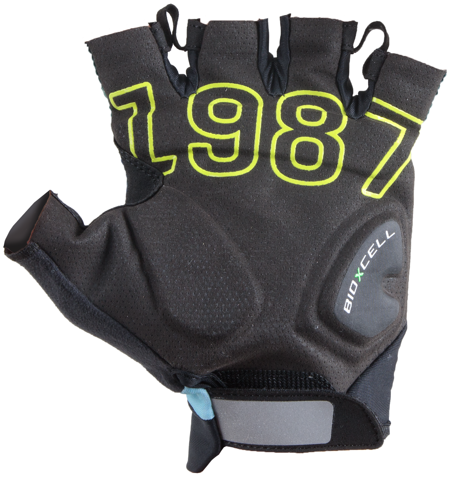1987 TEAM Unisex-Kurzfingerhandschuhe / marineblau / 3XL