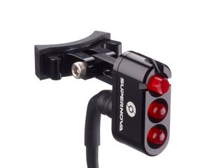E3 TAILLIGHT 2 Sattelstützenmontage 12V / schwarz