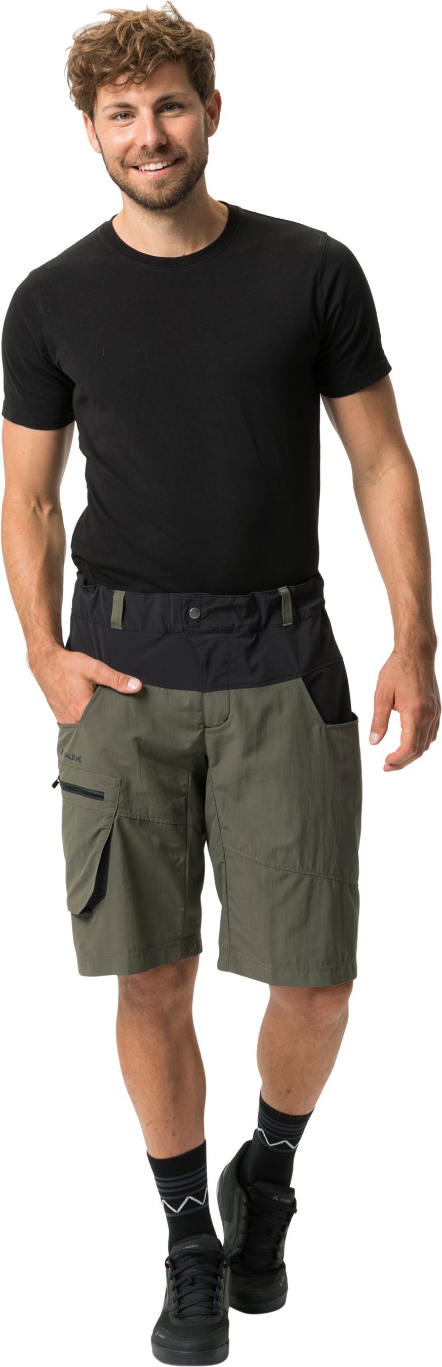 QIMSA Herren-Bikeshorts / khaki / S