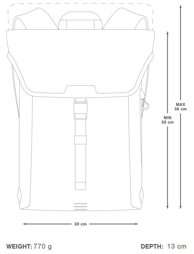 CITY BACKPACK Rucksack (20L) / grey / 20 L