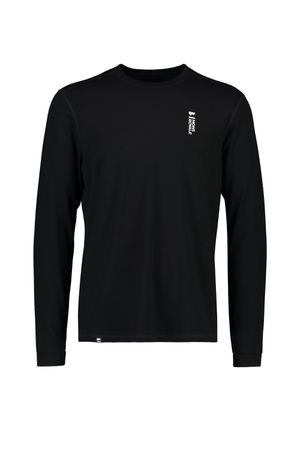 CASCADE Herren-Merino-Langarmshirt / black / L
