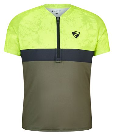 NILIO Kinder-Kurzarmtrikot / poison yellow / 128