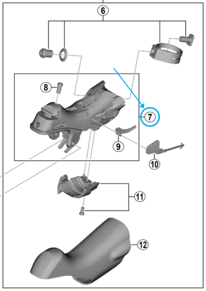Schalteinheit ST-R7000 / links