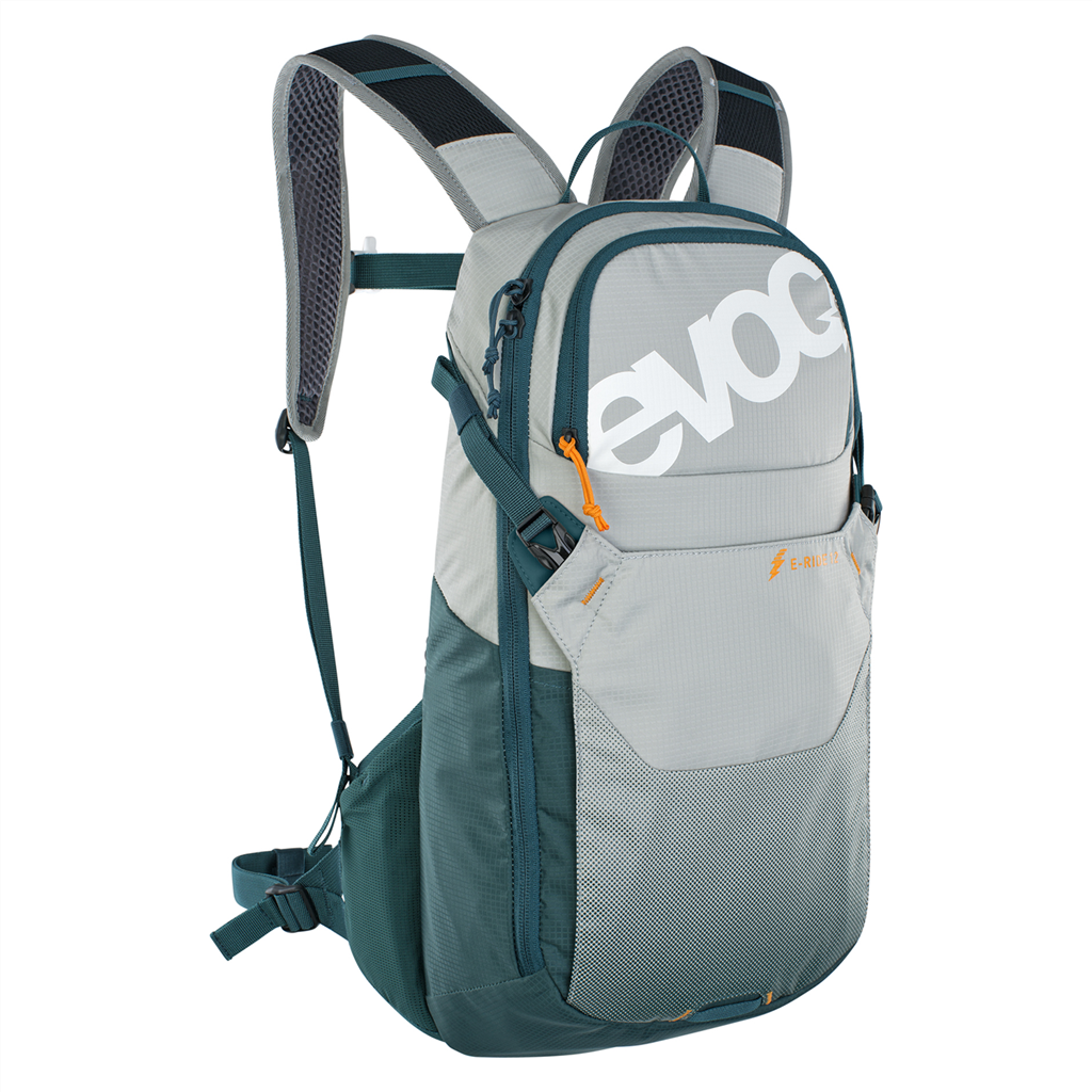 E-RIDE, 12L Bikerucksack / stone/petrol