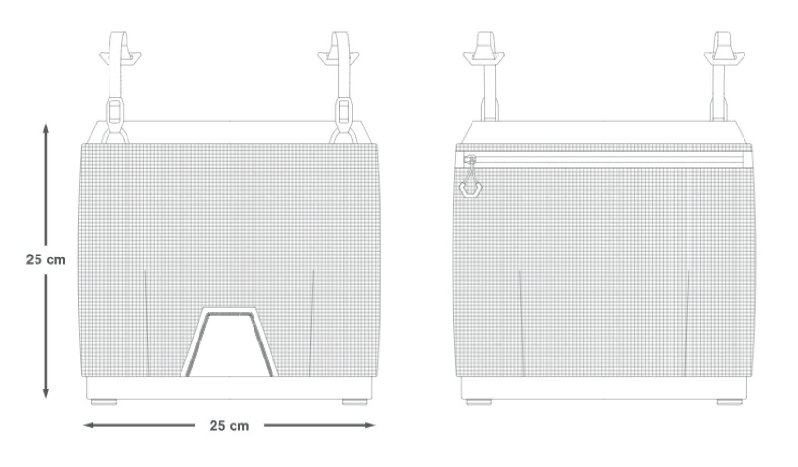 EXPEDITION FRONT CARGO MESH Lenker- und Umhängetasche / black