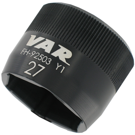 Steckschlüssel 6-Kant schwarz / schwarz / 27 mm