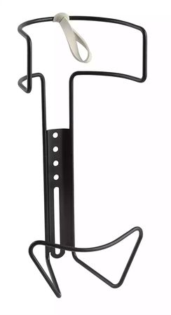 PET 1.5l-Flaschenhalter aus Edelstahl / schwarz
