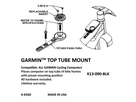 K-EDGE GARMIN Top Tube Mount / black / one size