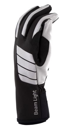 BEAM LIGHT reflektierende Unisex-Softshell-Handschuhe / silber / 3XL=12