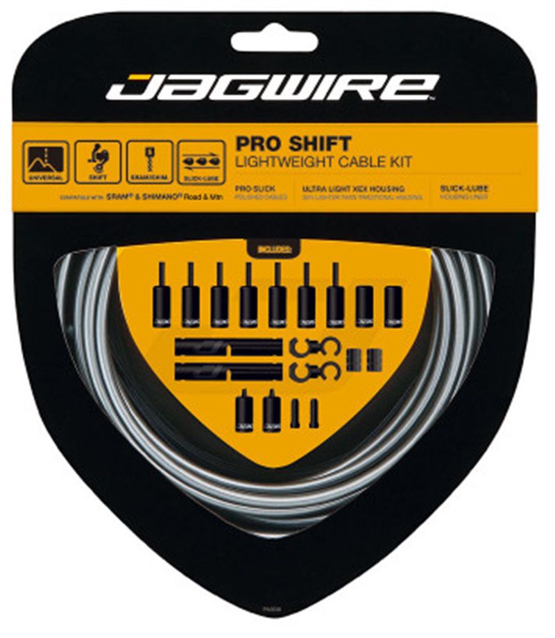 PRO SHIFT Schaltkabelset für Shimano/SRAM / schwarz