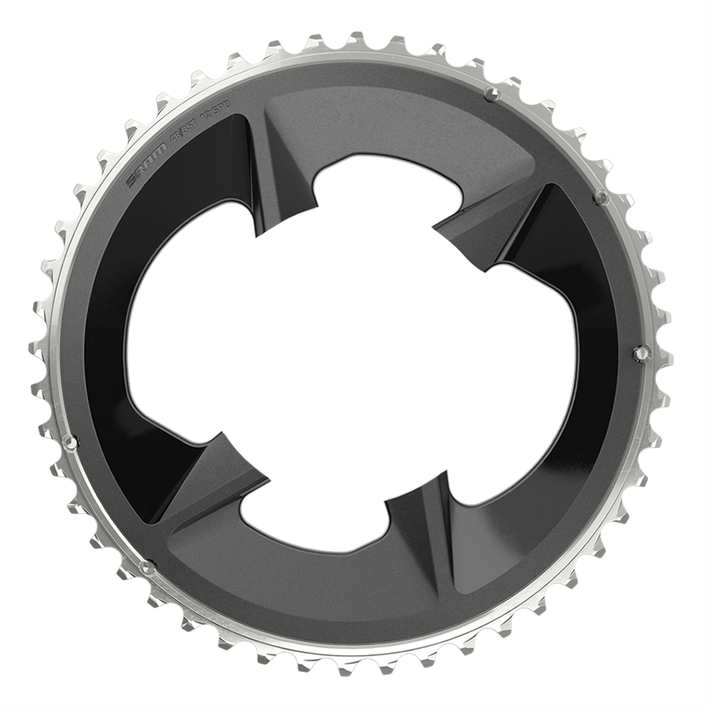 Chainring Rival eTap AXS 107 BCD withCover 2x12SP, black - Hauptansicht