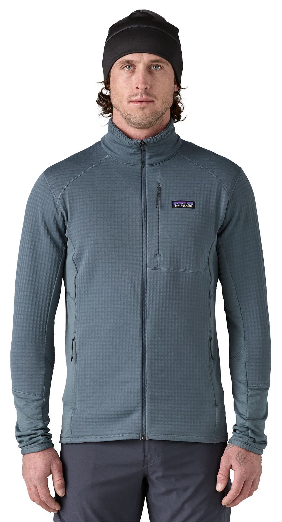 R1 HYBRID Herren-Fleecejacke / utility blue / S