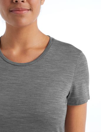 SPHERE II Damen-Merino-Kurzarmshirt / metro hthr / M