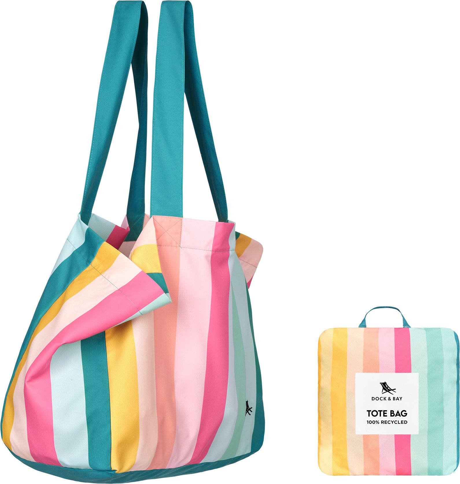 Foldable Bag Medium / coastal candy