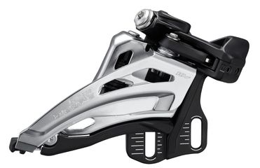 Umwerfer Deore FD-M4100 Double 10-Gang Front-Pull / schwarz / ohne Platte/E-Typ