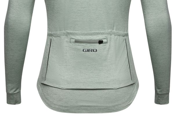 NEW ROAD Damen-Gravel-Langarmtrikot / hedge green heather / L