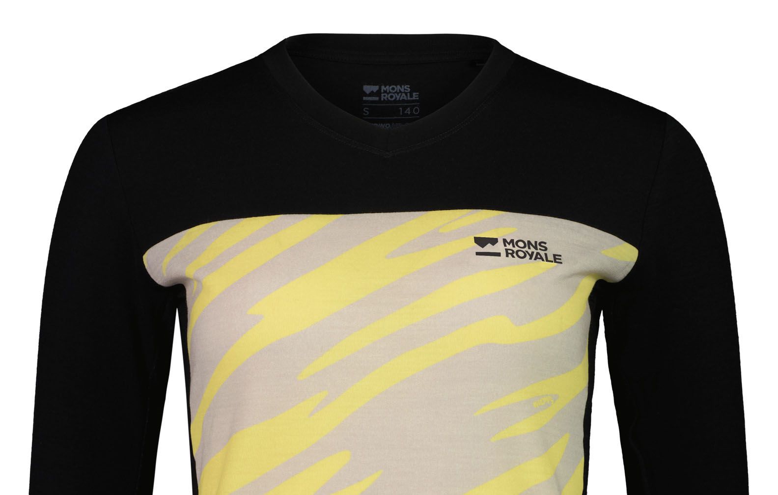REDWOOD ENDURO Damen-Langarmshirt / limelight camo/black / L