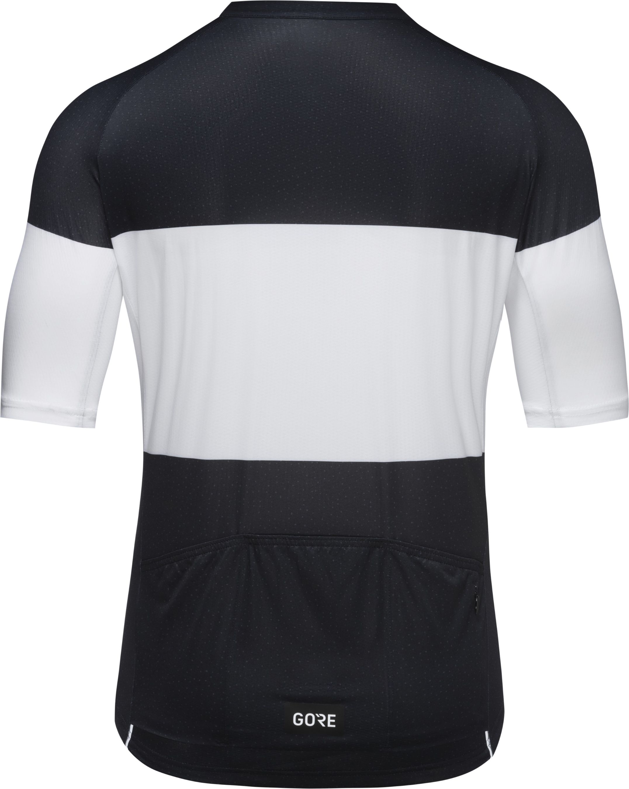 SPIRIT STRIPES Herren-Kurzarmtrikot / black/white / L
