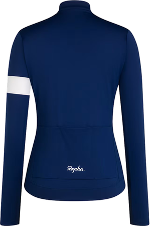 CORE Damen-Thermo-Langarmtrikot / navy/white / S