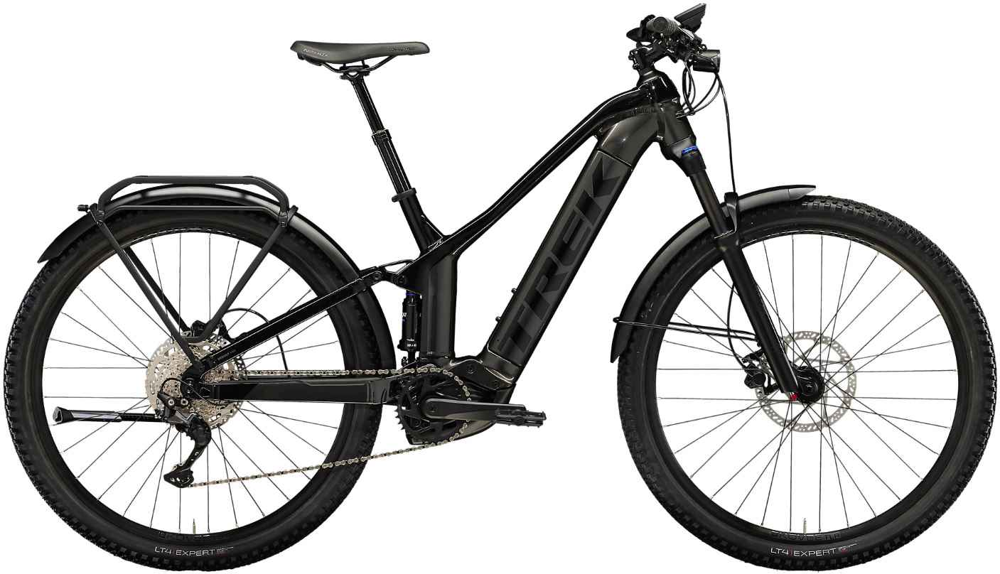 POWERFLY FS 4 EQ GEN3 Crossover E-Bike, Matte Dnister Black Gloss Trek Black - Hauptansicht