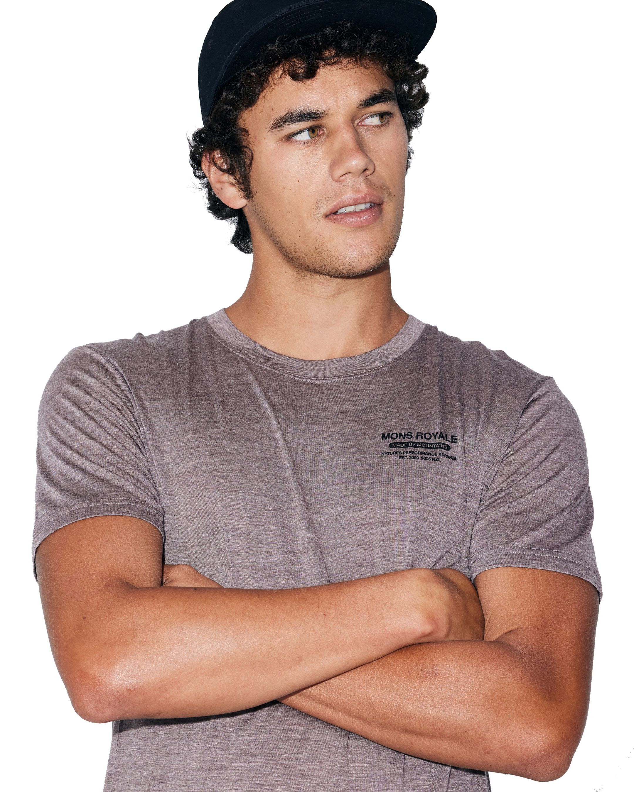 ZEPHYR Herren-Merino-Kurzarmshirt / chestnut / XXL