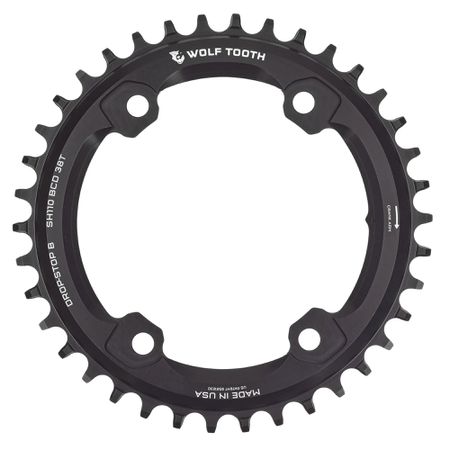 Kettenblatt für Shimano GRX, 38Z.,  LØ 110mm, assymmetrisch
