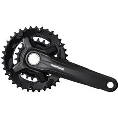 Kettenradgarnitur FC-MT210 Double 9-Gang / schwarz / 175mm 46x30 48.8mm HS