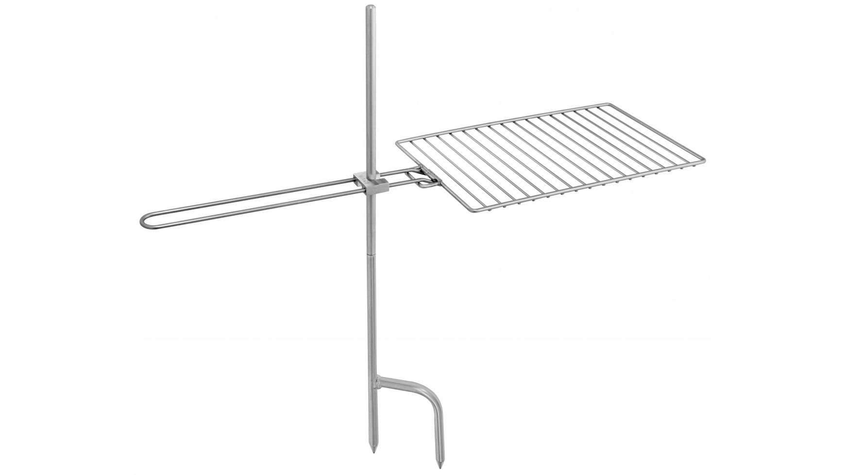 BRÄNDI 2.0 mobiler Grill aus Edelstahl inkl. Tasche / silber