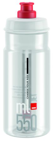 Bidon Jet transparent-rot / transparent-rot / 550 ml