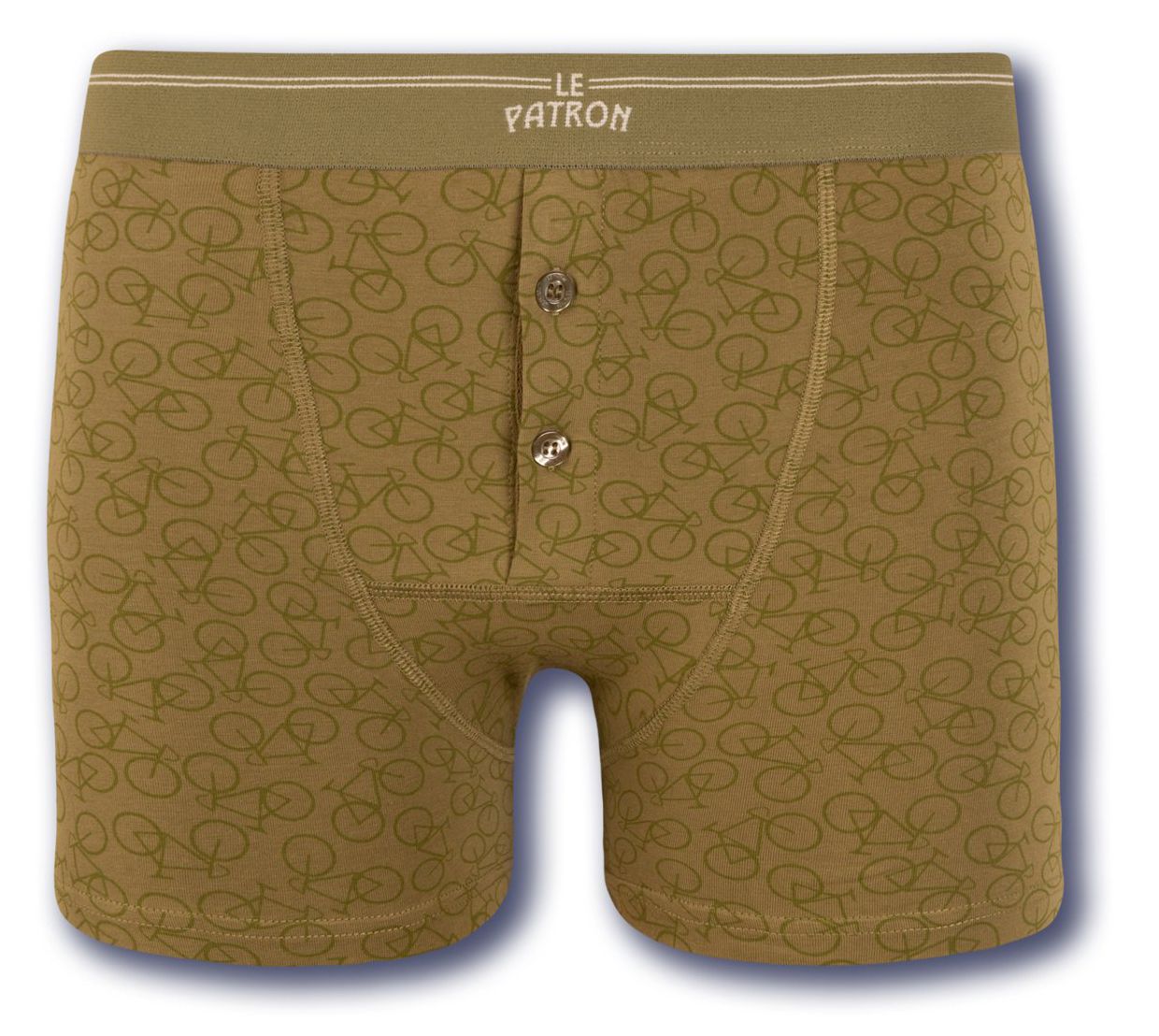 BICYCLES Boxershorts, Set 2-farbig / olive green, riviera blue / S