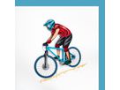 PAPER QUILLING KARTE MOUNTAINBIKE / blau