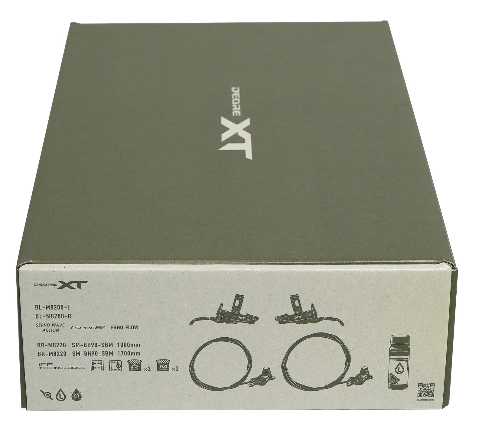 Scheibenbremsen-Set XT BR-M8220 mit BL-M8200 v&h Upgrade Kit