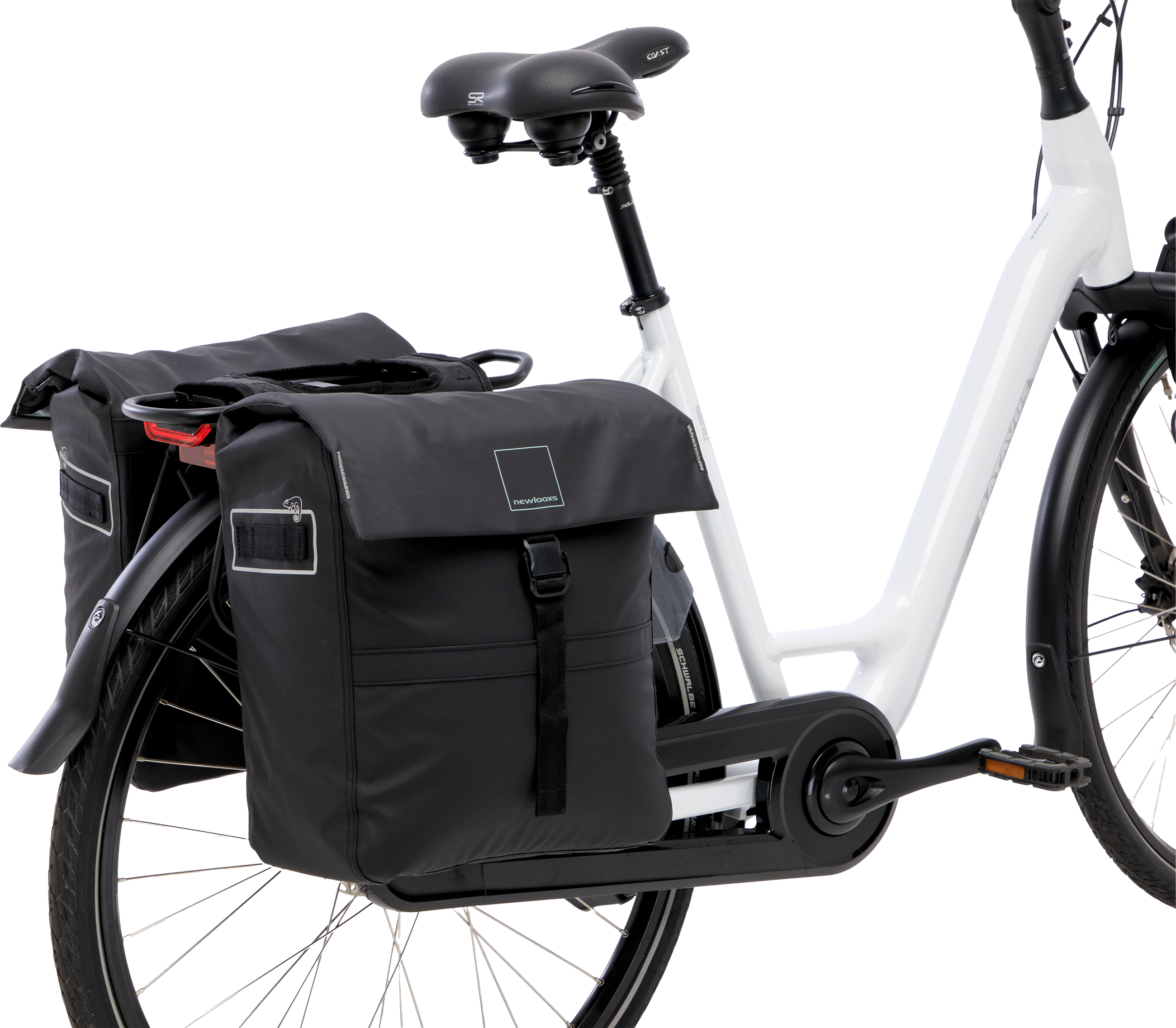 LEEDS DOUBLE Hinterradtasche / black