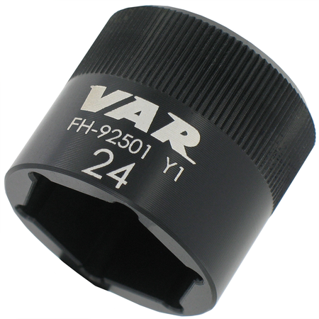 Steckschlüssel 6-Kant schwarz / schwarz / 24 mm