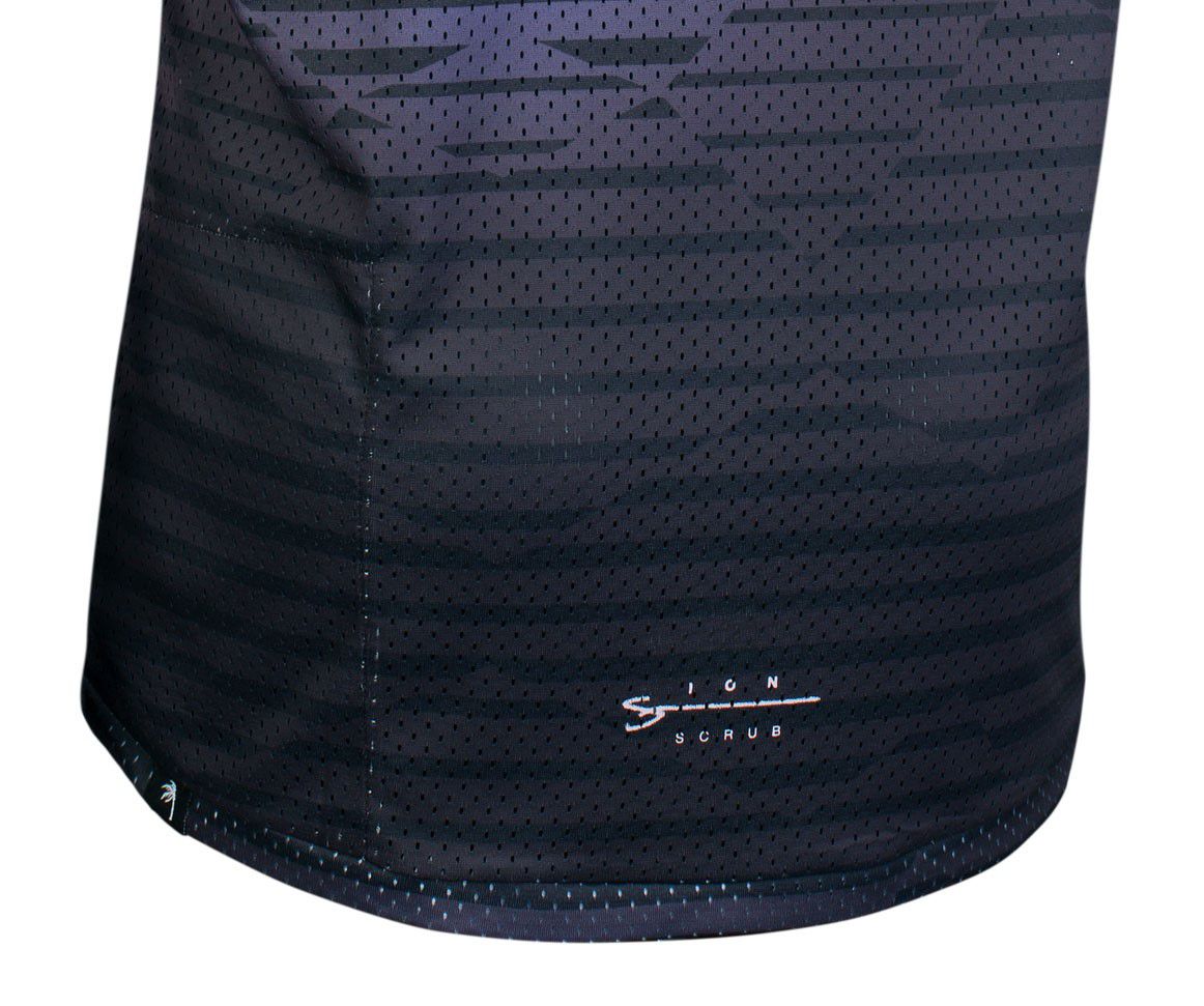 SCRUB Damen-Kurzarmshirt / black / 34
