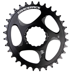 RF DM Oval Chainring Sram1x10-12/SHI 11SPD52/56CL / black / 28T