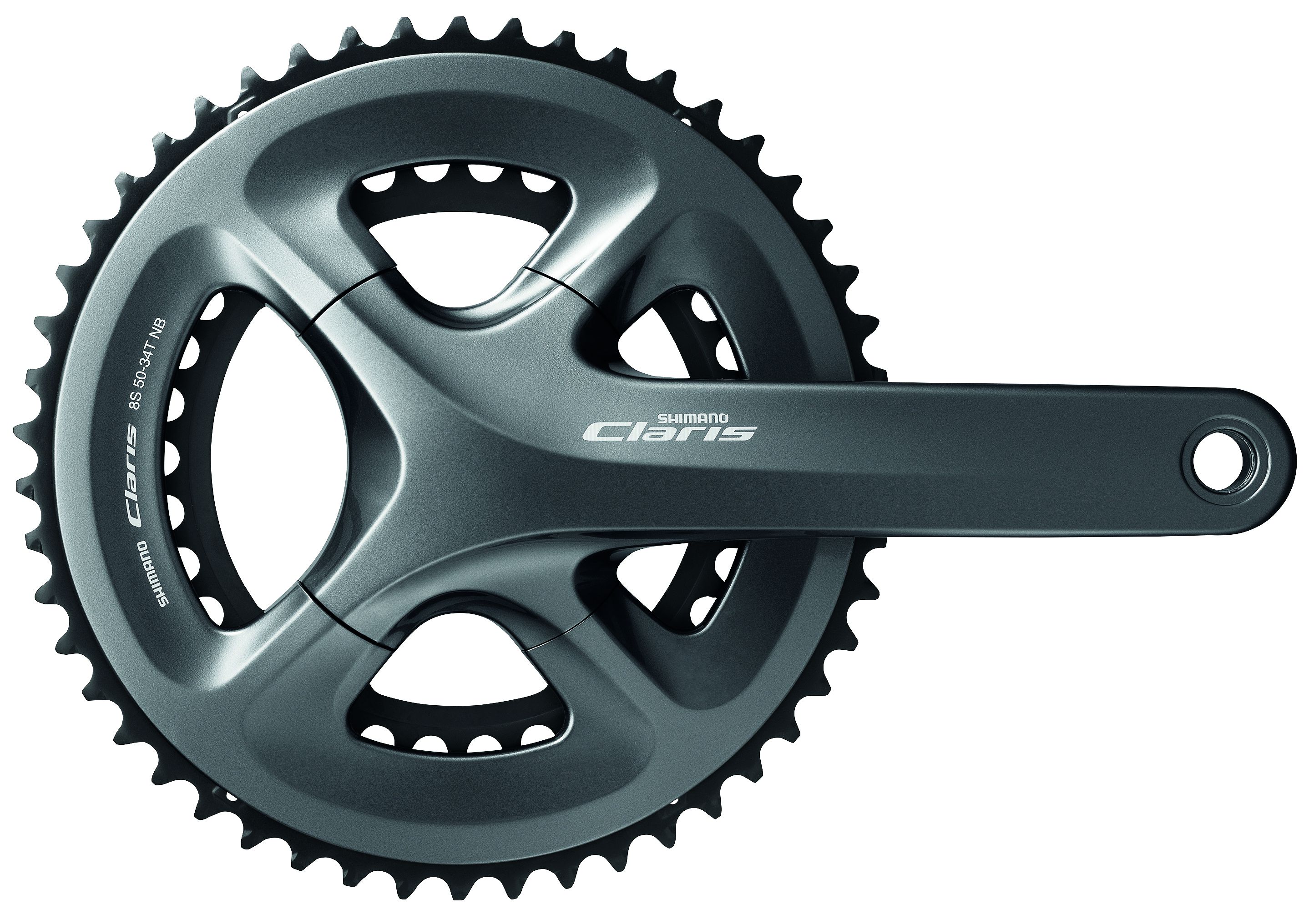 Kettenradgarnitur Claris FC-R2000 Compact / Grau / 165 mm, nein