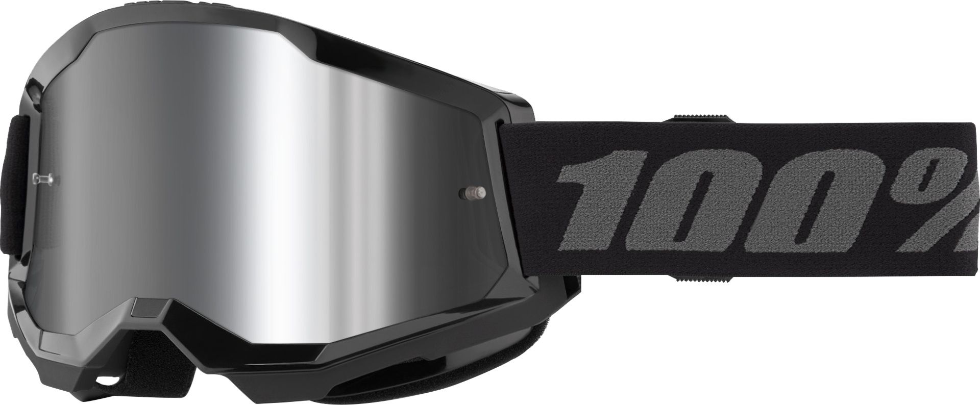 Goggle Strata 2 Junior / Black - Mirror Silver Lens / schwarz