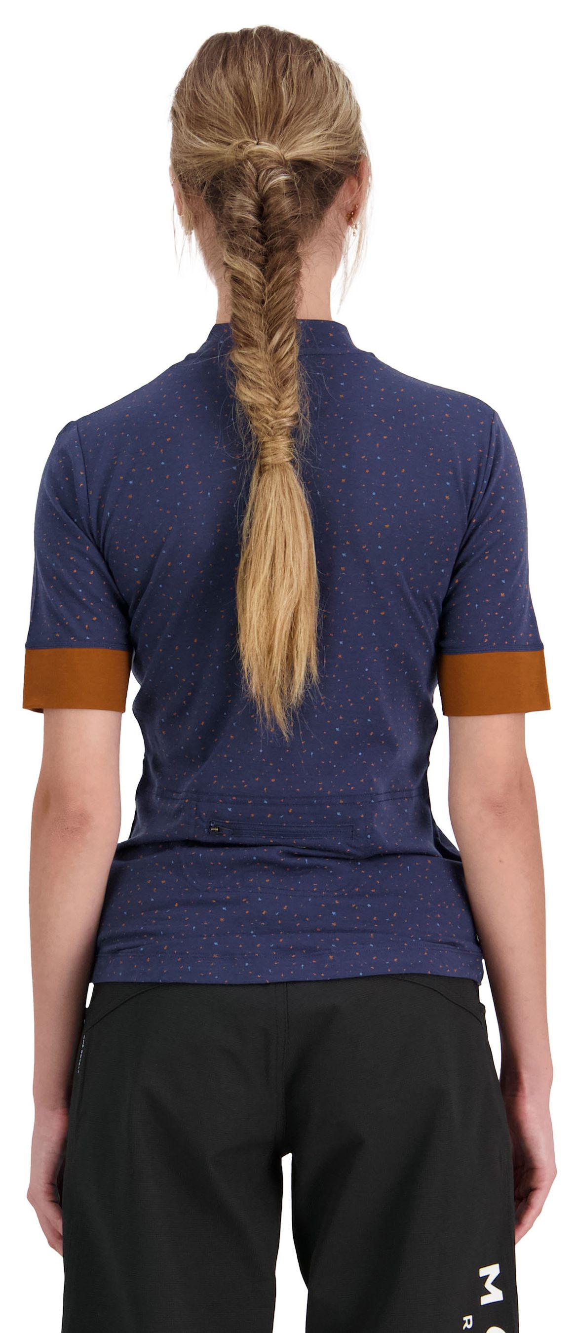 CADENCE Damen-Kurzarmtrikot / midnight terrazzo / S