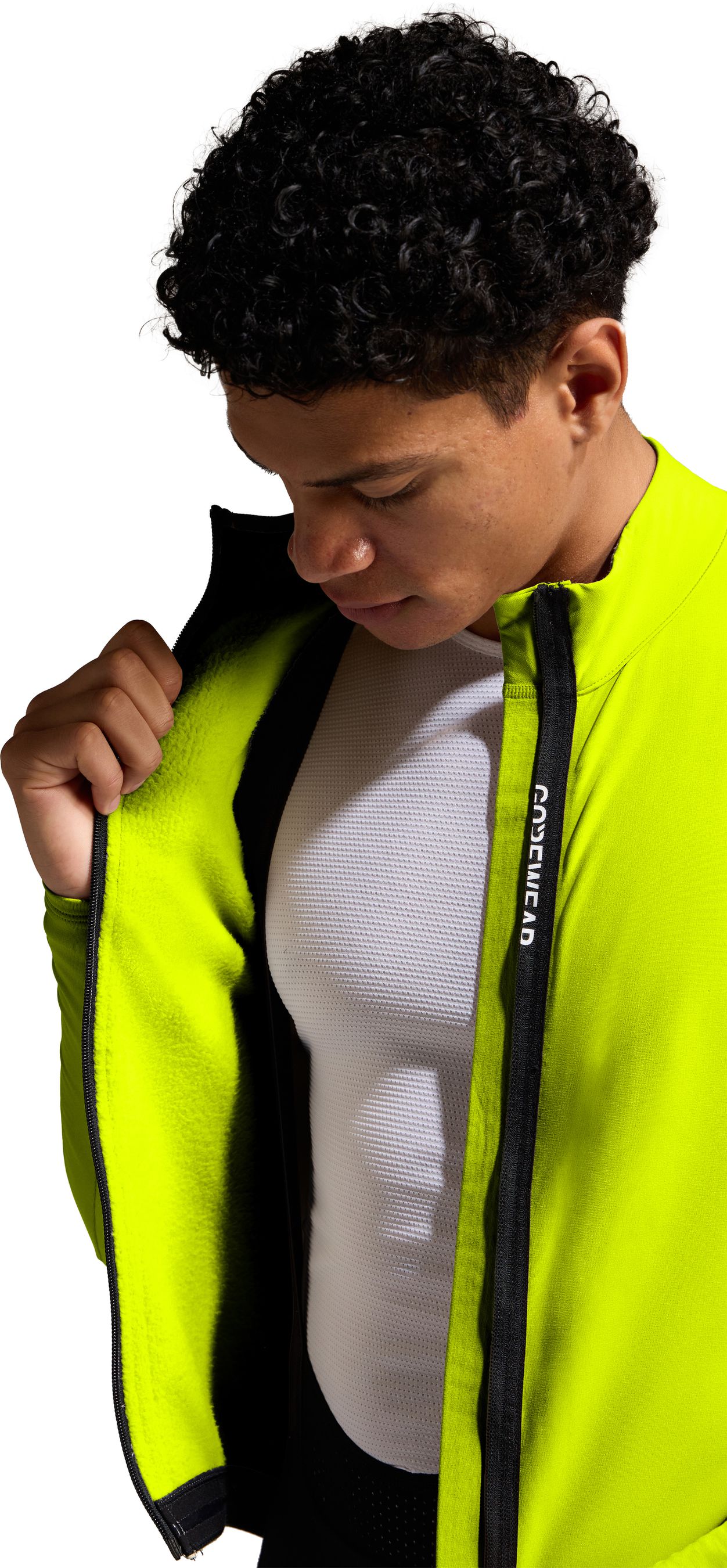 SPINSHIFT THERMO Herren-Thermo-Langarmtrikot / neon yellow / S