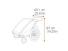 THULE CHARIOT CROSS 1 Gen. 2 Kinderanhänger / alu/faded khaki
