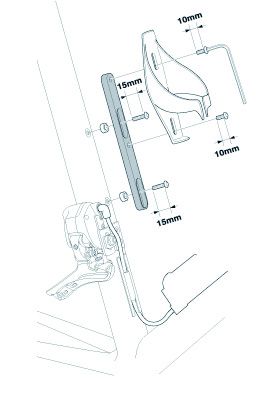 Adapter Batteriehalter SM-BA01 / Schwarz