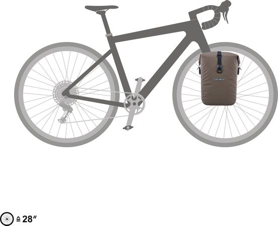 GRAVEL-PACK QL2.2 Universaltaschen (Paar) / dark sand / 2x14.5l