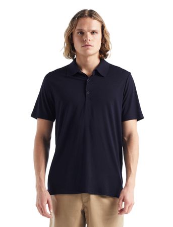 TECH LITE II Herren-Merino-Kurzarm-Poloshirt / midnight navy / XL