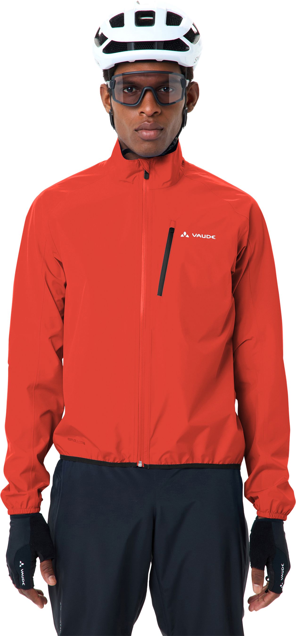 DROP III Herren-Regenjacke / glowing red uni / S